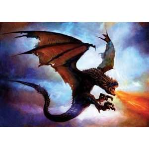  Jim Salvati   Horntail Dragon Giclee on Paper