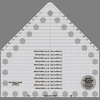 The manufacturer provides a demo showing how to use this quilt ruler 