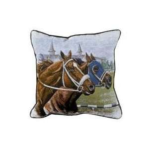  A Day At The Races Horse Animal Decorative Throw Pillow 17 