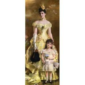   Alfred Stevens   32 x 78 inches   La Baronne de Bonhome Home