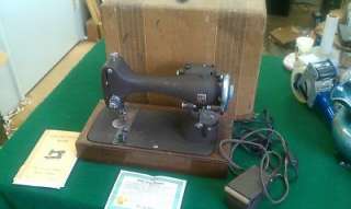 VINTAGE 1942 REVERSEW ELECTRIC SEWING MACHINE by MW  