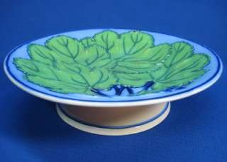 EARLY DAVENPORT WEDGWOOD PEARL WARE GERANIUM LEAF COMPOTE 1830S 