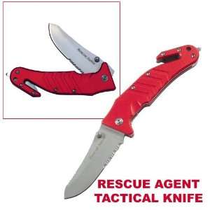  Red Rescue Agent J Hook Knife