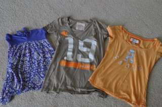 17pc AMERICAN EAGLE HOLLISTER FOREVER 21 Juniors Girls Clothing Tops 