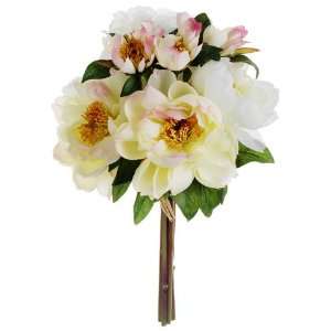  18 Vintage Peony Bouquet Cream Cerise (Pack of 4)