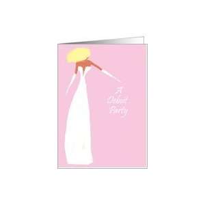 pink and white debut party invitation Card Health 