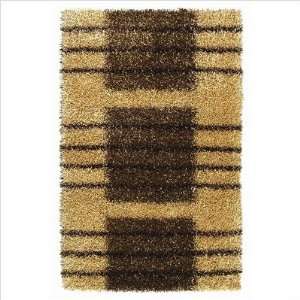  Noble House Pearl Polyester Brown / Beige Shag Rug   PEARL 