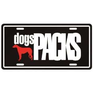  New  Scottish Deerhound Dogs Packs  License Plate Dog 