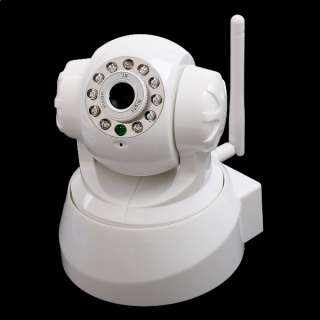   IP Camera WiFi Security 2 Way Audio IR LED Night Vision DDNS P/T White