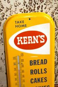 KERNS BREAD THERMOMETER VINTAGE SIGN  
