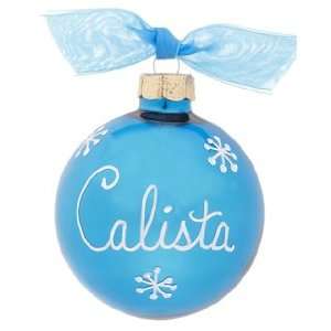Personalized 12   December Blue Zircon Birthstone Christmas Ornament