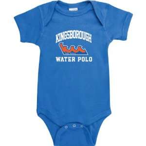 Kingsborough Community College Wave Royal Blue Water Polo Arch Baby 