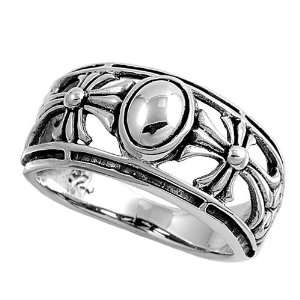  Sterling Silver Ring   2mm Band Width   11mm Face Height 