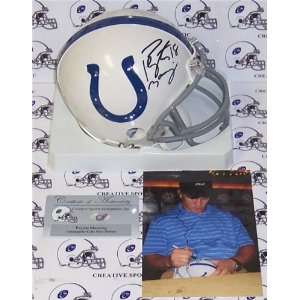  Peyton Manning Autographed/Hand Signed Indianapolis Colts 