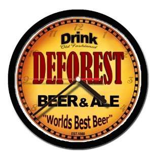  DEFOREST beer ale cerveza wall clock 