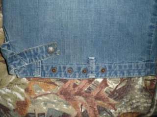 MARITHE FRANCOIS GIRBAUD mens sz 34 BUTTON FLY Blue Jeans SHORTS 