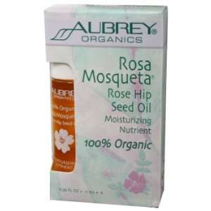  Aubrey Organics   Rosa Mosqueta Rose Hip Seed Oil, .36 fl 