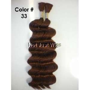 Ripple Deep Bulk   100 % Human Hair 18   Braiding Hair   Color # 33 