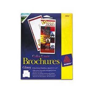  Avery® AVE 5884 BROCHURE PAPER, GLOSSY, 8 1/2 X 11, WHITE 