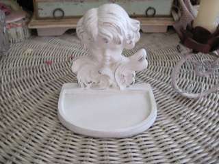 Romantic Metal CHERUB Paperweight &/or Catch All TRAY  