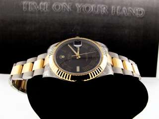 ROLEX DATEJUST II 2 TONE STAINLESS AND 18K YELLOW GOLD FLUTED 41MM 
