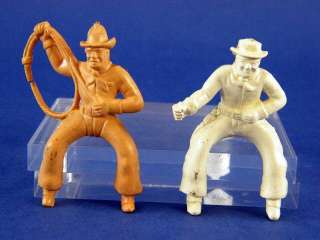 Lot of 8 Vintage 1950s Marx 60mm Chubby Cowboy Figures  