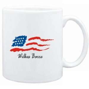  Mug White  Wilkes Barre   US Flag  Usa Cities Sports 