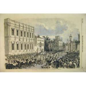  1854 Opening Parliament Royal Procession Whitehall