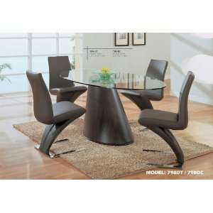    Global Furniture Contemporary Oval Glass Top Table