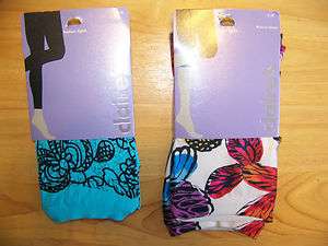 Butterfly Capri Tights or Turquoise Footless Tights  