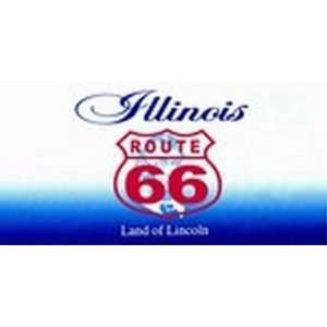 Illinois State Background License Plates   Route 66 Plate 