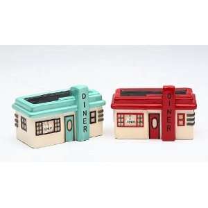 com Appletree Design Road Trip Diner Salt and Pepper Set, 3 1/2 by 2 