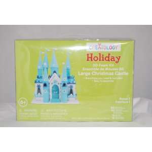    Holiday Large Christmas Castle 3D Foam Craft Kit Toys & Games