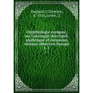  Ornithologie europne, ou, Catalogue descriptif, analytique 