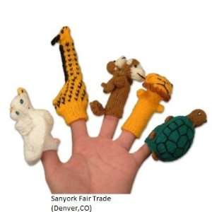   Peruvian Finger Puppets Set of 5 Assortment Birds, Animals & Insects