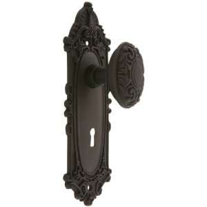 Largo Design Mortise Lock Set With Decorative Oval Knobs in Oil Rubbed 