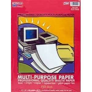  Roselle Multi Purpose Paper White 150 count (3 Pack 