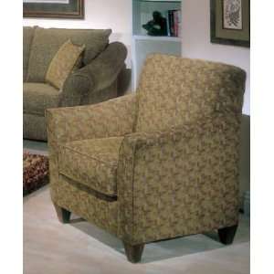  Sofa Chair with Flared Arms in Sage Patterned Fabric