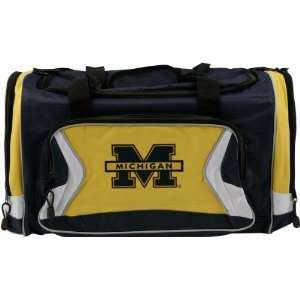 Michigan Wolverines Navy Flyby Duffle Bag  Sports 