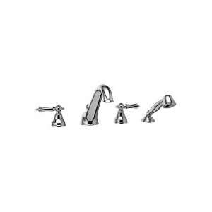  Riobel Two Handle Roman Tub Faucet with Handshower GN12L 