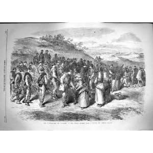  1867 Garibaldians Bagnorea Roman States Soldiers War