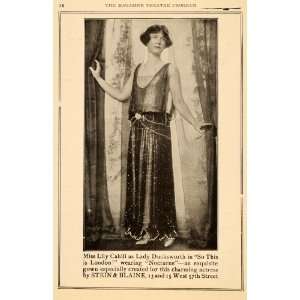  1923 Ad Lily Cahill Nocturne Stein Blaine Gown Fashion 