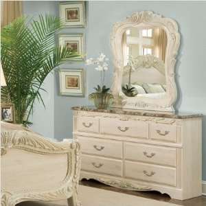  Bundle 98 Rococo Dresser and Mirror Set