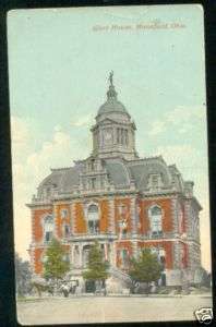 12 MANSFIELD Ohio Postcard COURT HOUSE Richland county  