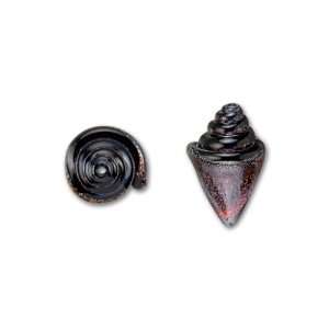   Dichroic Boro Glass Nobilis Seashell Bead Arts, Crafts & Sewing
