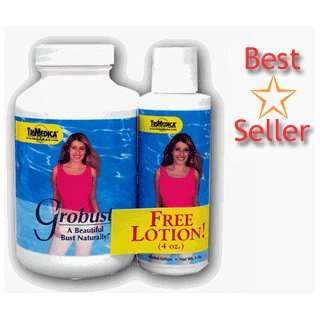  Grobust 180 with Free Lotion   180 Capsules and 4oz Lotion 