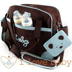 Carter* Blue Baby Diaper Nappy Changing Bag 4Pcs  