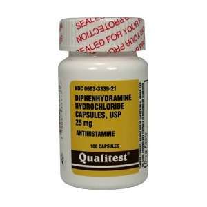  Diphenhydramine HCI 25 mg   100 Tablets Health & Personal 