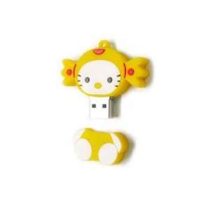  8GB Candy Doll Shaped Cartoon USB Flash Drive Yellow 