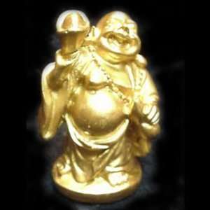  Golden Buddha with Money on Key Chain 